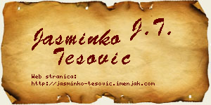 Jasminko Tešović vizit kartica